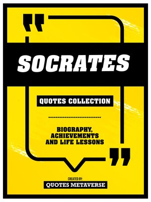 cover image of Socrates--Quotes Collection